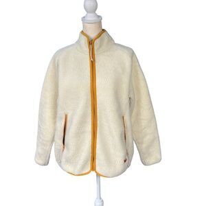 Fjall Raven Women's Vardag Pile Fleece Jacket in Cream Size Large